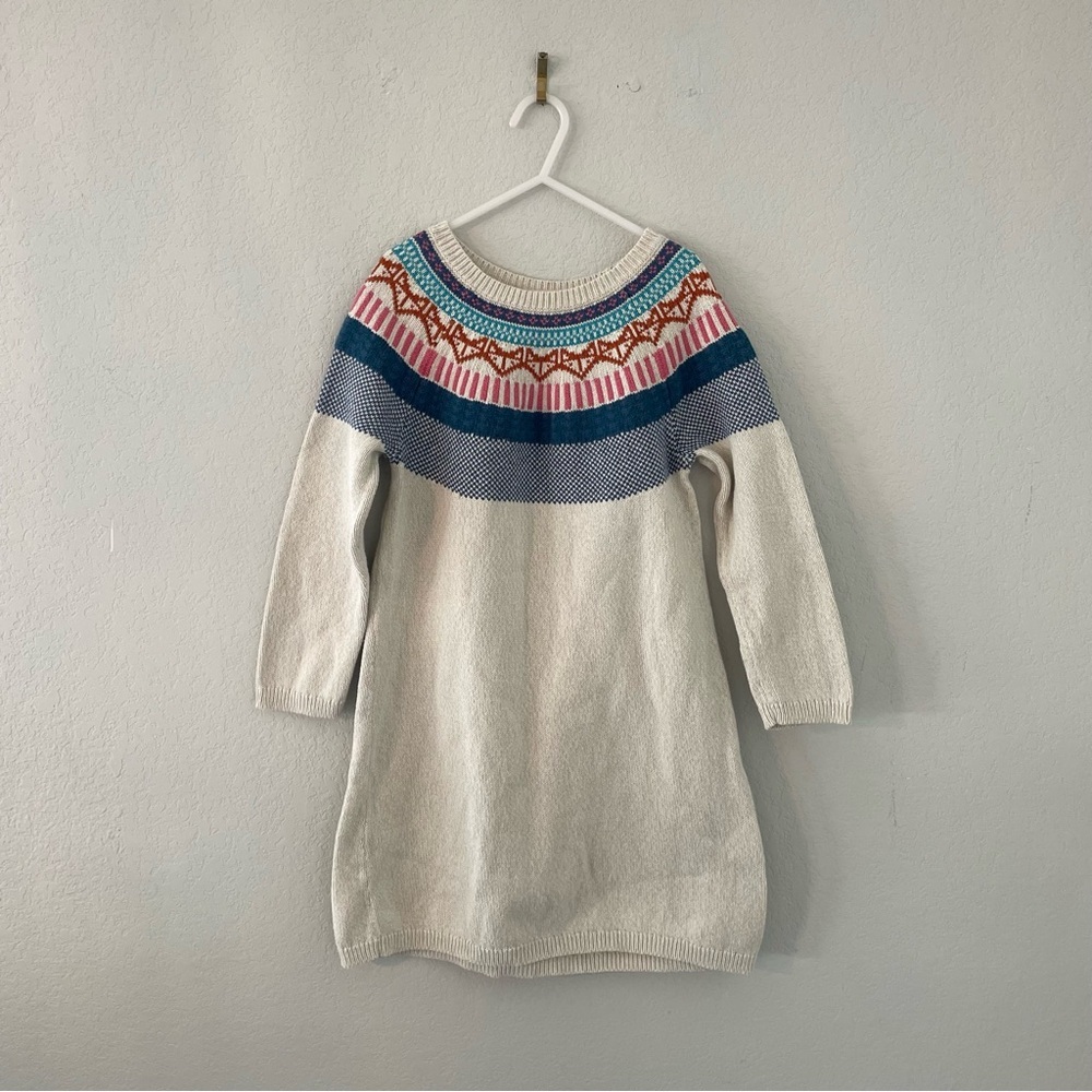 Tea Collection Matyas Sweater Dress Long Sleeve Girls Size 8